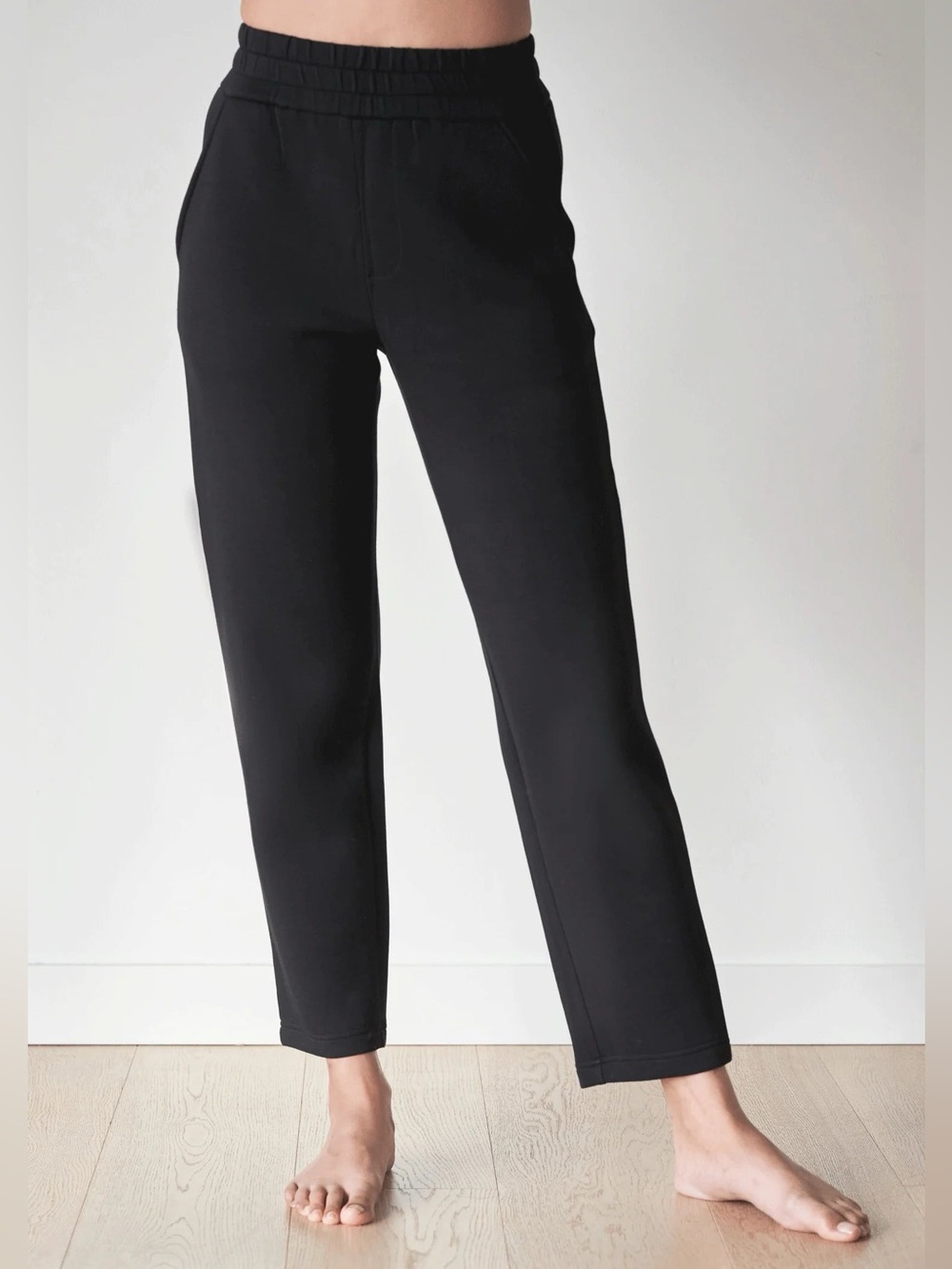 Leze the Label Kendal Pant Black Cloudlite Modal Pull-On Work Joggers XS